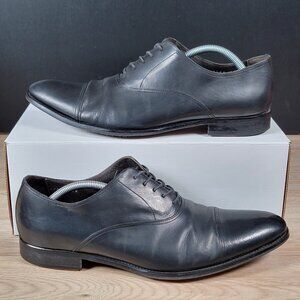 To Boot New York Oxford Shoes Mens 11.5 Black Leather Cap Toe Adam Derrick Italy
